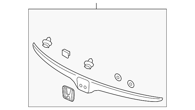 74895-TLA-A11 - Molding Assembly Tailgate - 2020 Honda CR-V | Genuine ...