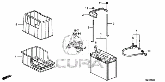 Battery for 2009 Acura TSX #0
