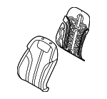 88450T6120 - Body: Seat Back Pad for Genesis: GV80, GV80 Coupe Image