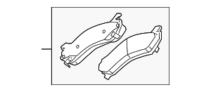 23270466 - : Brake Pads Replaced by Part Number 84256349 for GM Image