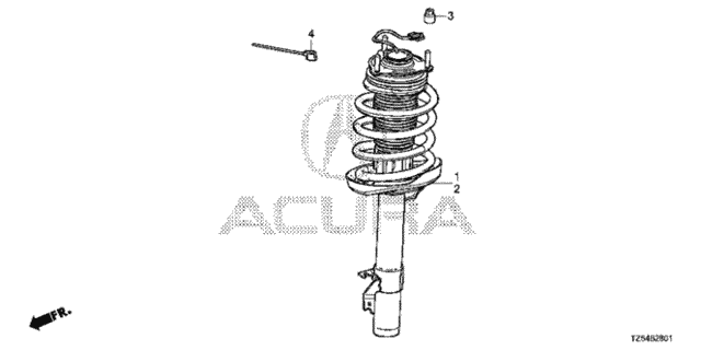 Front Shock Absorber (2) for 2019 Acura MDX #0