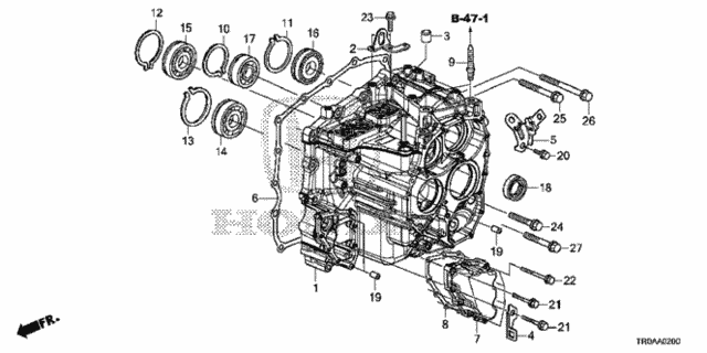AT Transmission Case for 2013 Honda Civic #0