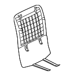 876401GR3C - Body: Seat Back Panel for Nissan: Murano Image