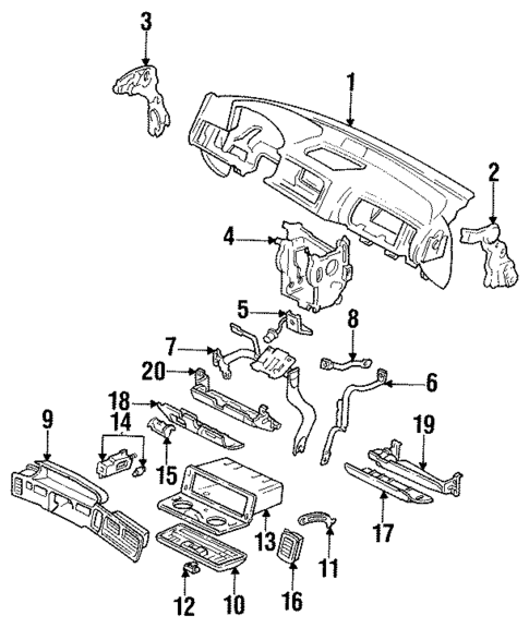 Instrument Panel for 1990 Acura Integra #0