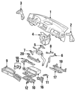 77100SK7A00ZA - Body: Instrument Panel for Acura Image