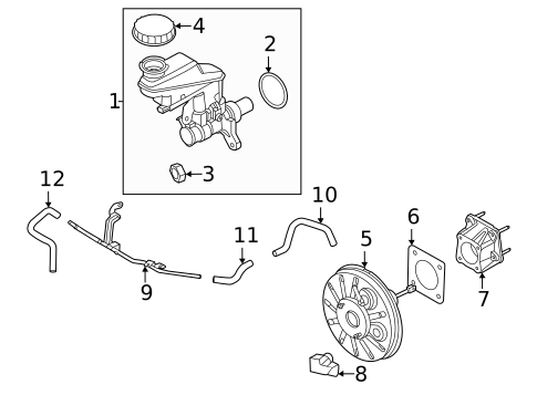 Vacuum Booster for 2023 Nissan Sentra #0