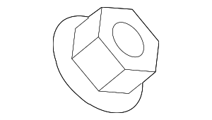 90182A0012 - Body: Back Glass Wiper Arm Nut for Toyota Image