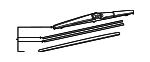 852420E080 - Body: Wiper Blade for Toyota: Highlander, Sienna Image
