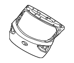 73700A5001 - Body: Lift Gate for Hyundai: Elantra GT Image