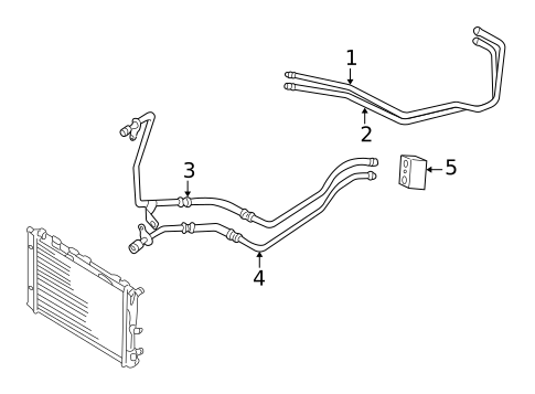 Trans Oil Cooler Lines for 2000 Audi A6 #0