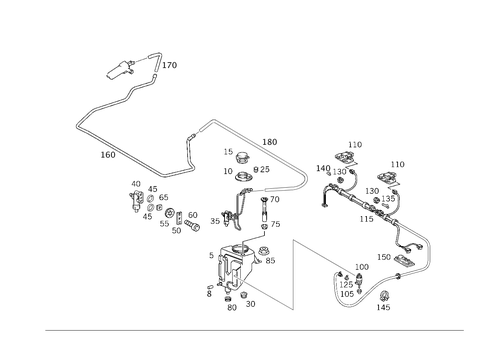 Pane Washer, Headlamp Wiper/Washer for 1998 Mercedes-Benz E430 #3