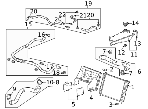 Hoses & Pipes for 2004 Cadillac XLR #1