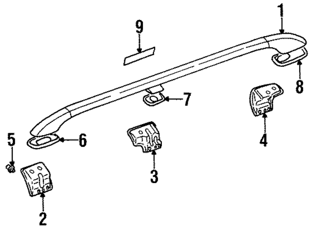 91094AC041 - : Rail Assembly Cushion for Subaru Image