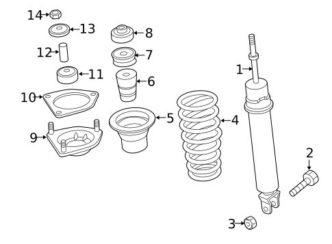 Struts & Components for 2010 Mazda MX-5 Miata #1