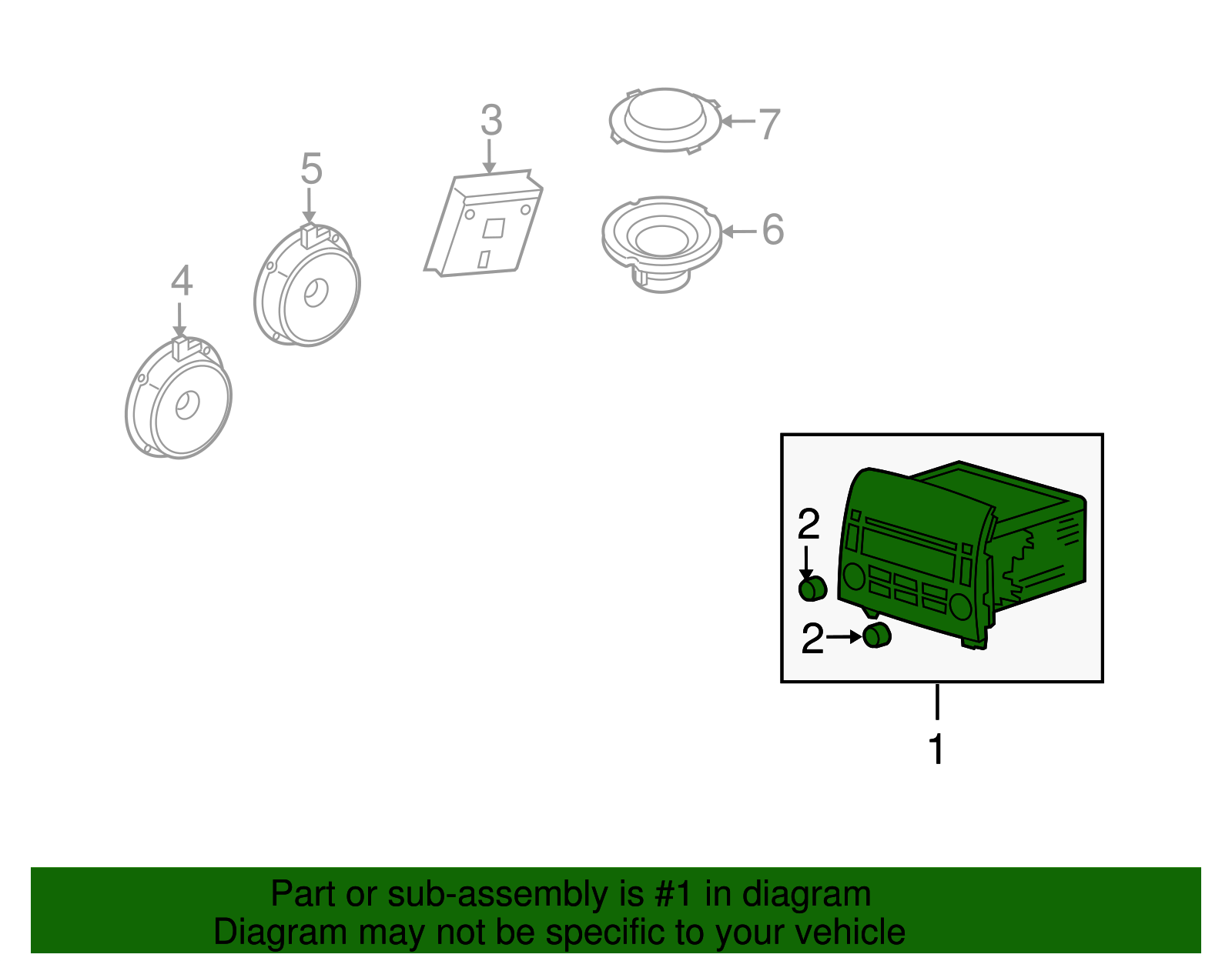 00202-F7000-FZ - Radio - 2006-2008 Hyundai Sonata | Conicelli Hyundai
