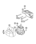 5147153AC - 3.0L Diesel; Engine: Engine Mount Heat Shield, Left Side for Mopar Image