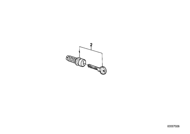 51252303683 - : Set Of Locks              for BMW-Motorrad Image