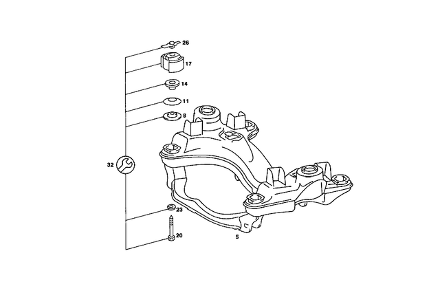 1153330767 - Front Axle: Plate for Mercedes-Benz Image image