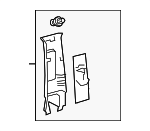 624100R060B1 - Body: Upper Center Pillar Trim for Toyota: RAV4, RAV4 Prime Image