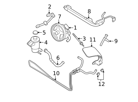 Pump & Hoses for 2006 Ford Mustang #0