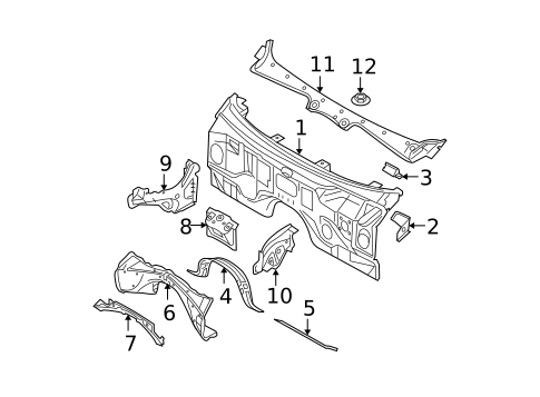 Cowl for 2010 BMW 535i #0