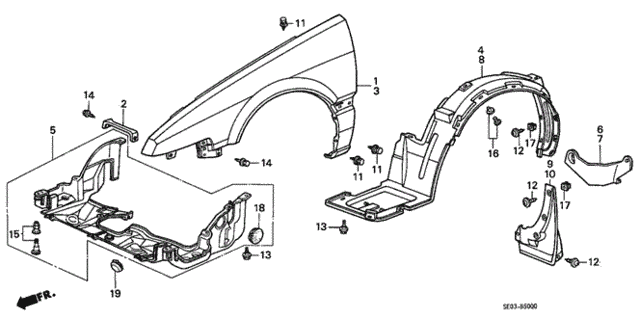 Front Fenders for 1986 Honda Accord #0