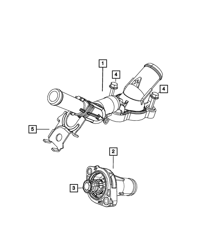 68349251AA - Cooling: Thermostat Housing for Mopar Image