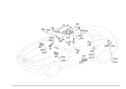 Interior Lamps for 2010 Mercedes-Benz SLK300 #0