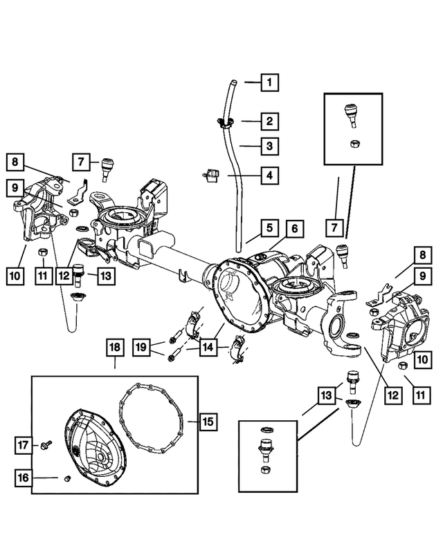 6032633AB - Front Suspension &amp; Drive: Vent Tube Clip for Mopar Image
