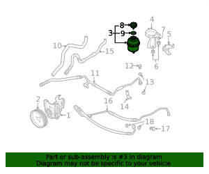 Genuine BMW 32-41-6-782-538 | Power Steering Pump Reservoir | FREE ...