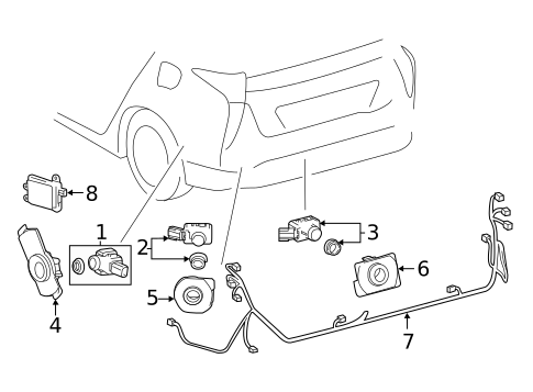 Parking Aid for 2020 Toyota Prius Prime #0