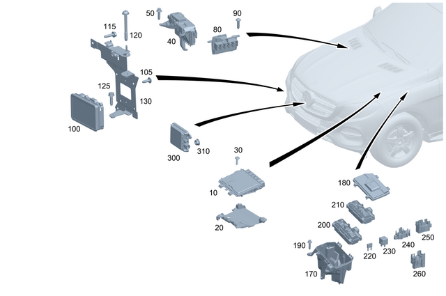206906080464 - : Fuse And Relay Box for Mercedes-Benz Image