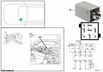 61352494828 - Vehicle Electrical System: Folding Sliding Roof Relay for BMW Image