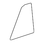 681230R050 - : 2013-2018 Toyota RAV4 - Fixed Glass for Toyota: RAV4 Image