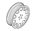 4N0601025BJ - : Wheel, Alloy for Audi: A8 Quattro, S8 Image