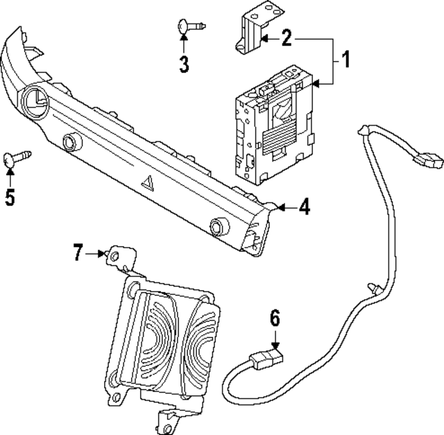 96175T1AA0 - : Receiver Bracket for Hyundai Image