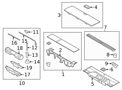 Interior Trim - Rear Body for 2017 Lincoln Navigator #0