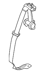 JC3Z1611B64AD - Electrical: Center Seat Belt for Ford: F-350 Super Duty Image