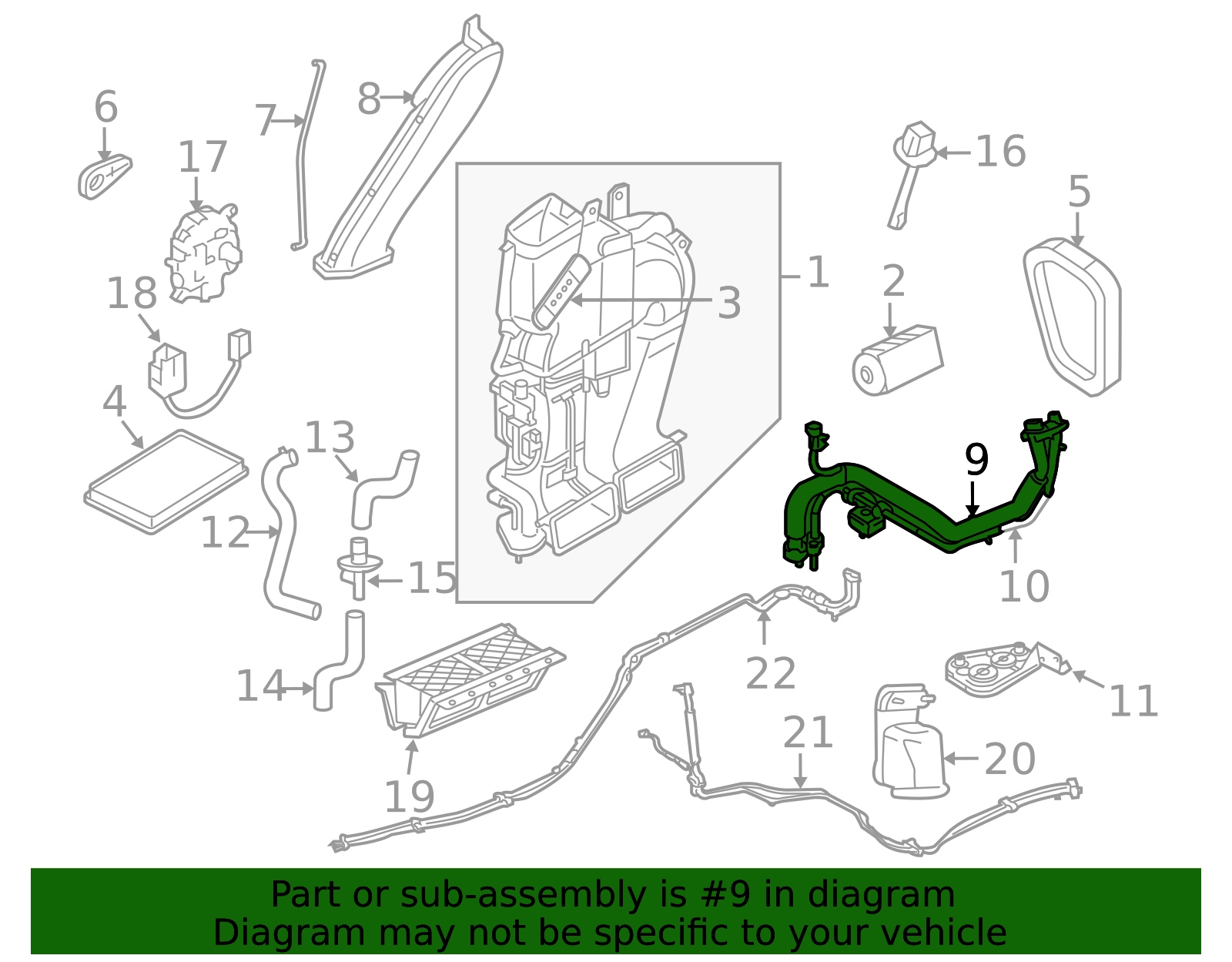 ZZCD-61-462 - A/C Refrigerant Hose - 2008-2010 Mazda Tribute