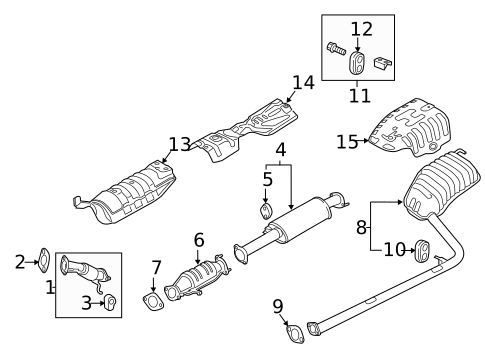 Exhaust Components for 2011 Hyundai Sonata #0