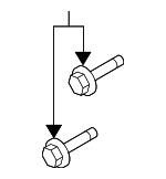 81B88301A - Cooling System: Belt Tensioner Bolt for Nissan: Altima, Kicks, Kicks Play, LEAF, Pathfinder, Rogue, Rogue Select, Sentra, Versa Image