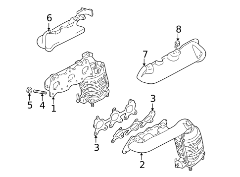 Exhaust Manifold for 2003 Suzuki Grand Vitara #0