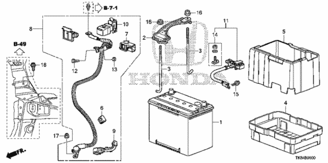 Battery for 2015 Honda Odyssey #0
