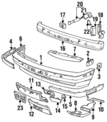 51111944551 - Body: Heat Shield Plate for BMW: 525i, 525iT, 530i, 535i, 540i, M5 Image