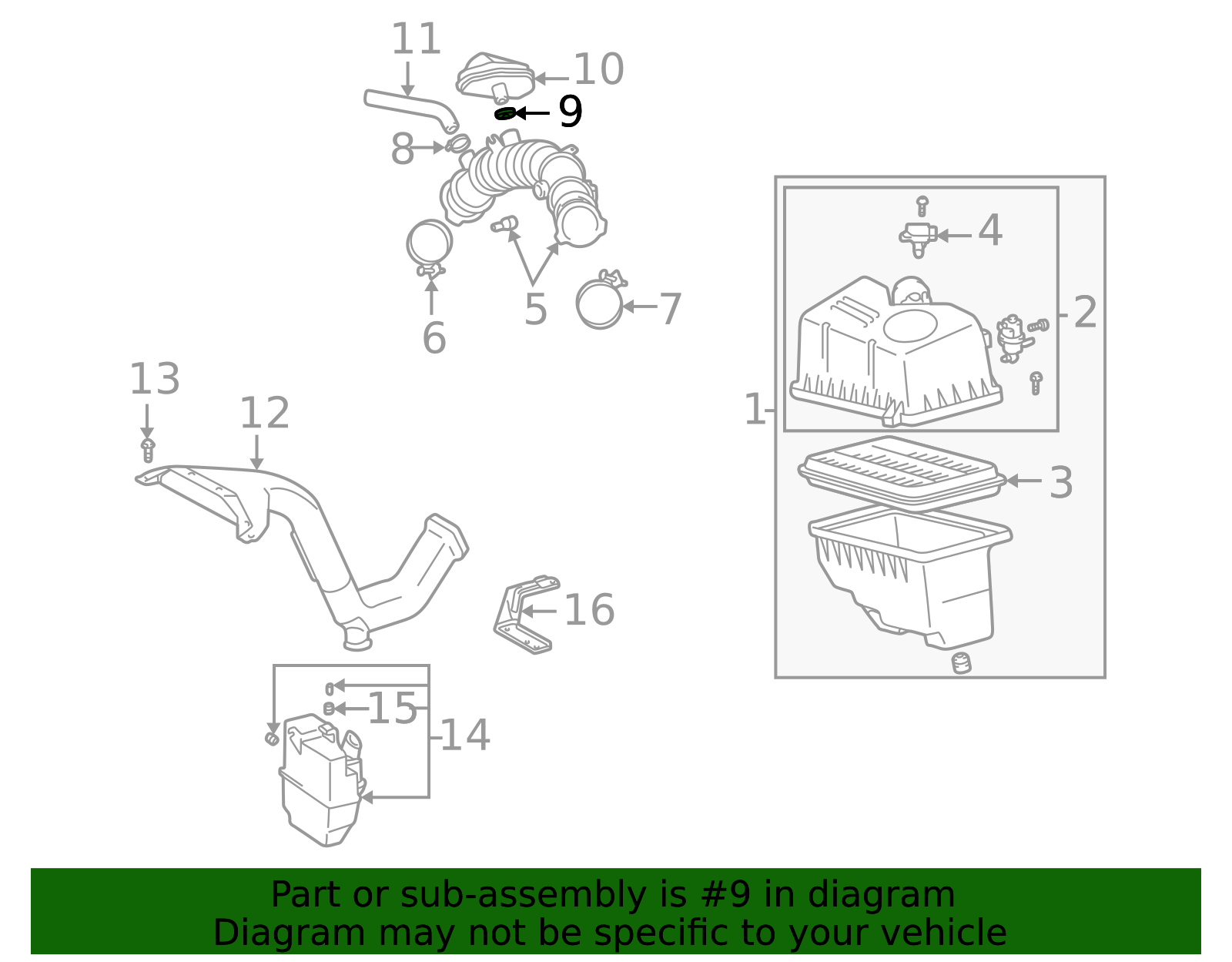 2002-2022 Toyota Engine Air Intake Resonator Clamp 96111-10430 | OEM ...