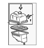 177000H010 - Engine: Air Cleaner Assembly for Toyota: Camry Image