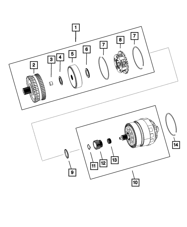 5078643AA - 62TE; 6-Speed; Automatic Transaxle: Thrust Needle Bearing for Mopar Image image