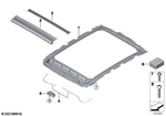 54105A82E41 - : Drive, Sliding/Tilting Sunroof for BMW Image