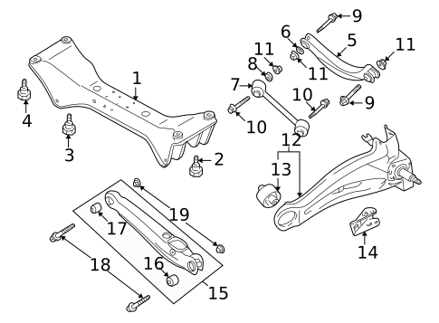 Rear Suspension for 2006 Mitsubishi Outlander #2