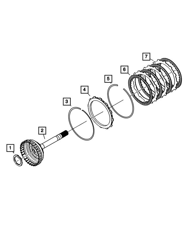 5127485AA - Automatic Transmission Multi-Speed: Underdrive Clutch Hub And Shaft for Mopar Image